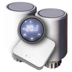 Kompletny zestaw XtendLan THL03 2x termostatickÃ¡ hlavice + 1x Zigbee brÃ¡na (XL-HLAVICE1KIT)