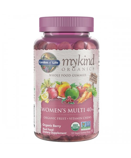 Garden of life Żelki Mykind Women, multiwitamina dla kobiet 40+, 120 żelek