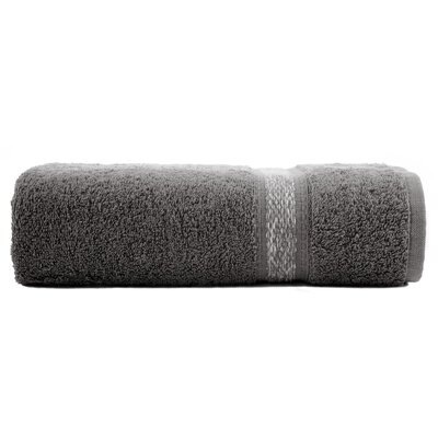 Eurofirany Ręcznik Altea 50x90 frotte stalowy bordiura z melanżowym pasem 500 g/m2 MKO-400896