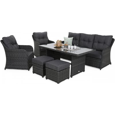 Meble ogrodowe technorattanowe Bergamo Grey / Grey Melange