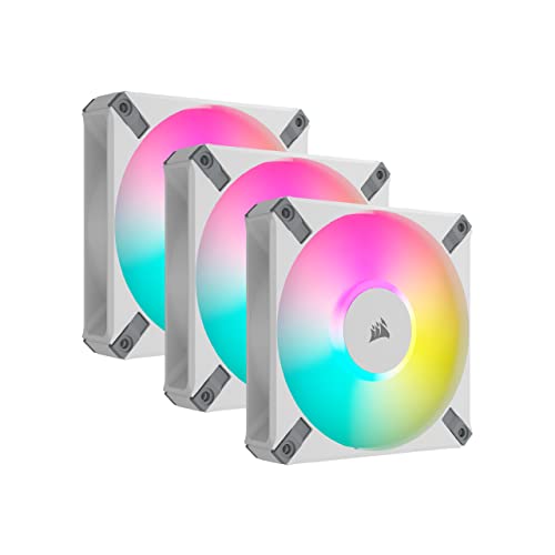 Corsair iCUE AF120 RGB ELITE - White - 3-pack - Chłodzenie do obudowy - 120 mm - 34 dBA