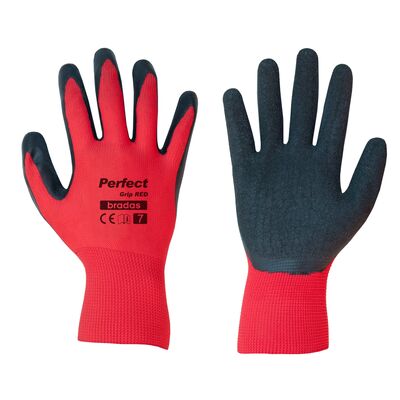 Rękawice ochronne PERFECT GRIP RED lateks, rozmiar 7