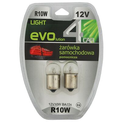 Zestaw żarówek samochodowych R10W 12V 10W BA15s 4CAR