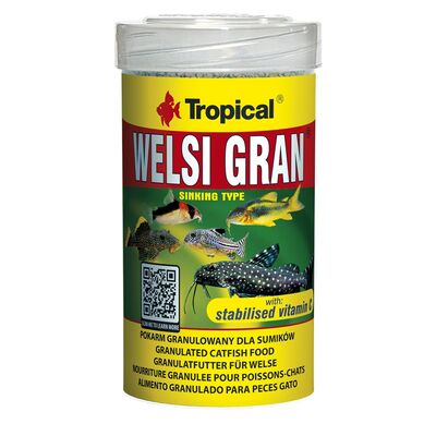 Tropical Welsi Gran pokarm granulowany dla rybek przydennych 100ml/65g