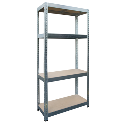 Regał RP 100, 1500 x 700 x 300, 4 półki , ocynk Metalkas