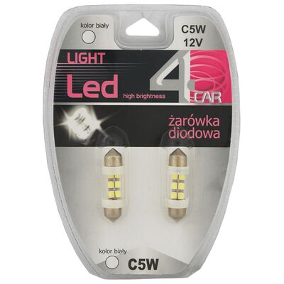 Zestaw żarówek samochodowych LED C5W 12V 4CAR