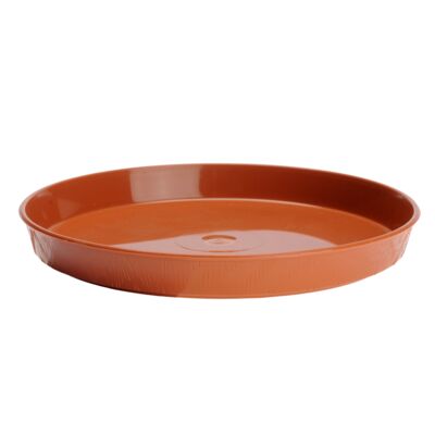 Podstawka drewnopodobna 22 cm terakota