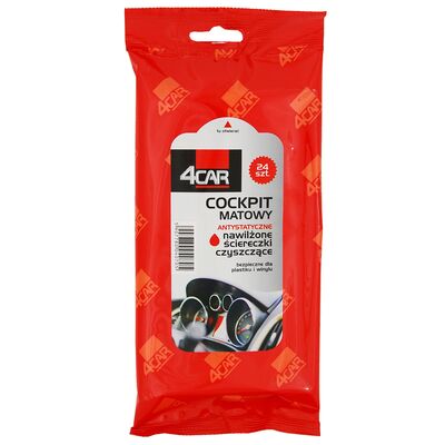 Ściereczki COCKPIT MATOWY 24 sztuki 4CAR