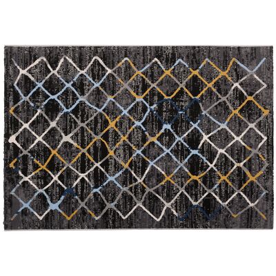 Dywan Cari Romby ciemnoszary 80 x 140 cm
