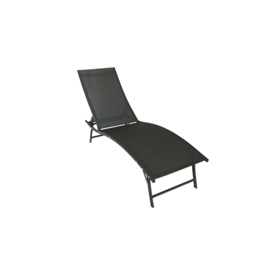 Leżanka 182 x 55 cm szara