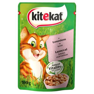 Kitekat Adult Łosoś w sosie saszetka 100g 1szt.