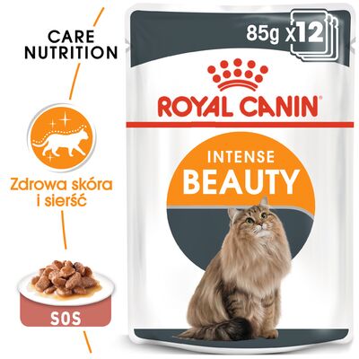 Royal Canin Adult Intense Beauty - 36 x 85 g, w sosie