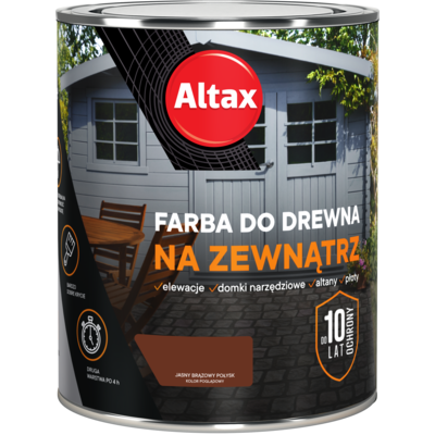 Фото - Лаки й лазурі Altax Farba do drewna na zewnątrz  750 ml jasny brązowy 