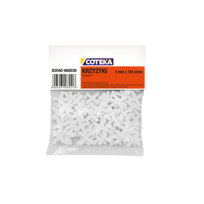 Krzyżyki 3 mm 150 sztuk