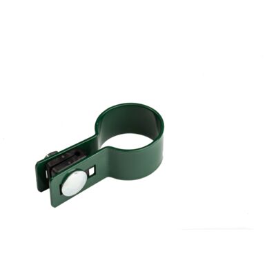 Obejma okrągła końcowa 38 mm ocynk+6005 zielona