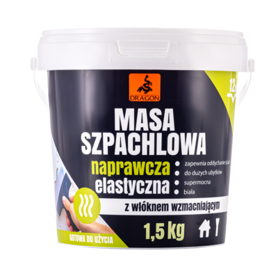 Masa szpachlowa naprawcza elastyczna 1,5 kg Dragon