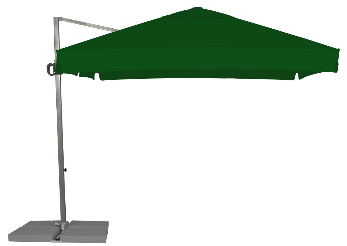 Parasol ogrodowy Litex Garden Rio 300 cm Silver / Green