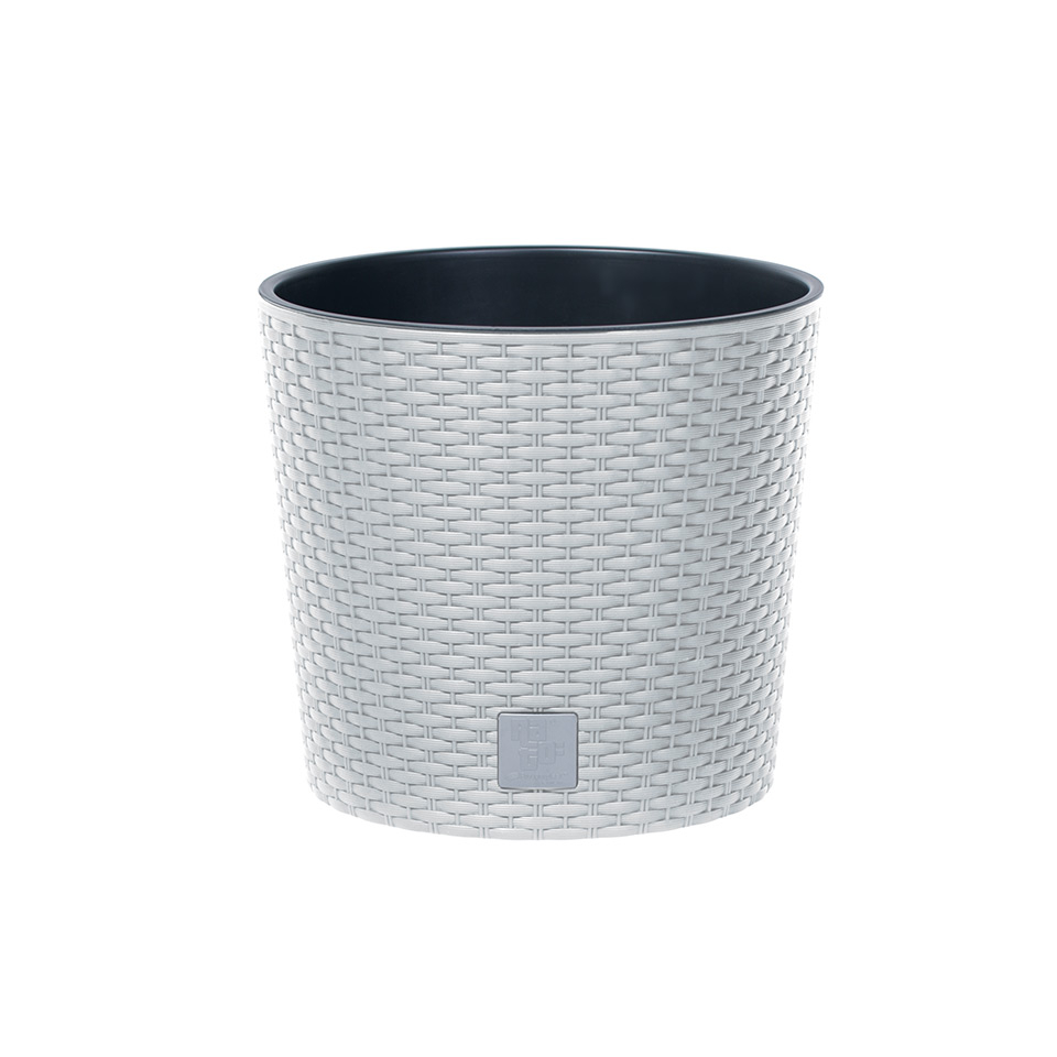 Prosperplast Doniczka z wkładem Rato Round DRTUS250L biała AP_218954