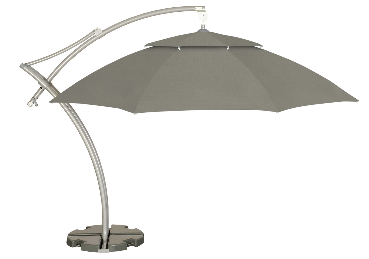 Parasol ogrodowy Litex Garden Ibiza 420 cm szary