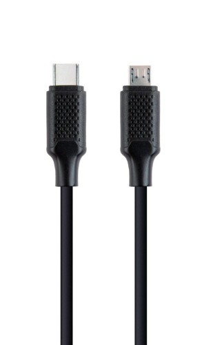 KABEL USB TYPE-CM USB MICRO M ŁADOWANIE/TRANSMISJA DANYCH, 1.5M, CZARNY