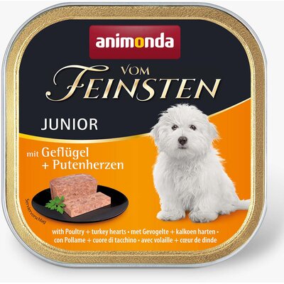 Animonda vom Feinsten Junior Drób i Serca Indyka 150gx 24 szt