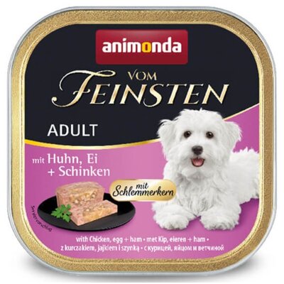 Animonda vom Feinsten DOG Adult drób z jajkiem i szynką 150g