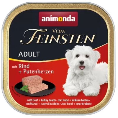 Animonda vom Feinsten Wołowina i Serca Indyka 150g 1121
