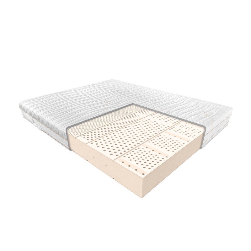 JANPOL FIDES – materac lateksowy, piankowy, Rozmiar - 90x190, Pokrowiec - Biaxial NAJLEPSZA CENA,