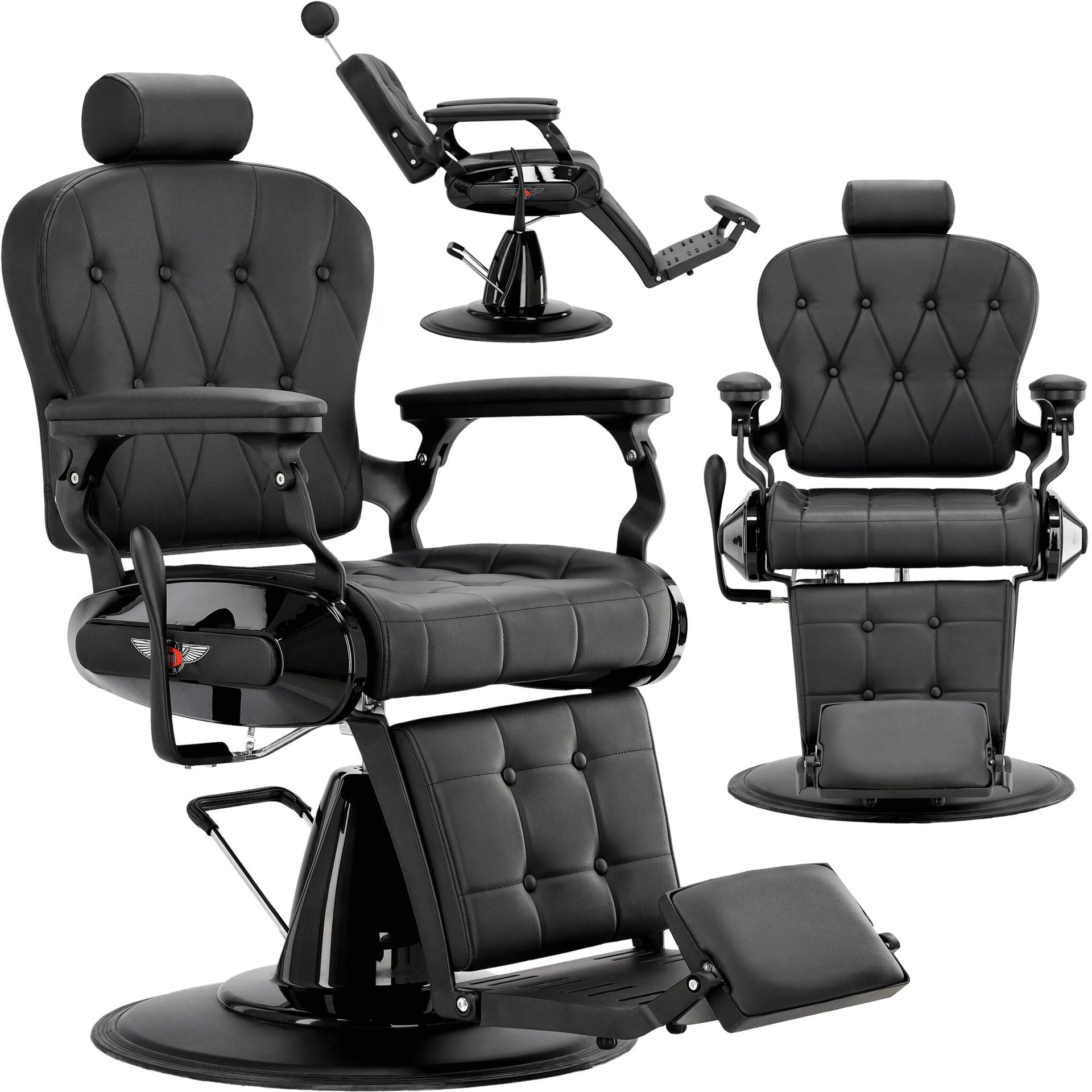 Fotel fryzjerski barberski hydrauliczny do salonu fryzjerskiego barber shop Dimitris Barberking w 24H