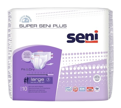 Seni Pieluchomajtki Super Plus (3) Large 10szt.