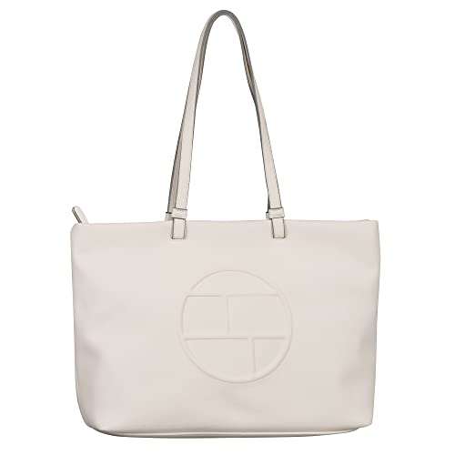 TOM TAILOR Damska torba na zakupy Rosabel z zamkiem błyskawicznym, biała, biały