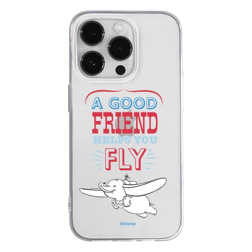 ERT GROUP etui na telefon Apple Iphone 14 PRO, case oryginalny i oficjalnie licencjonowany przez Disney, wzór Dumbo 004, optymalnie dopasowane, plecki z TPU cześciowo przeźroczyste
