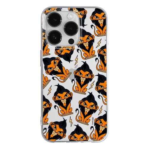 ERT GROUP etui na telefon Apple Iphone 14 PRO MAX, case oryginalny i oficjalnie licencjonowany przez Disney, wzór Scar 002, optymalnie dopasowane, plecki z TPU cześciowo przeźroczyste