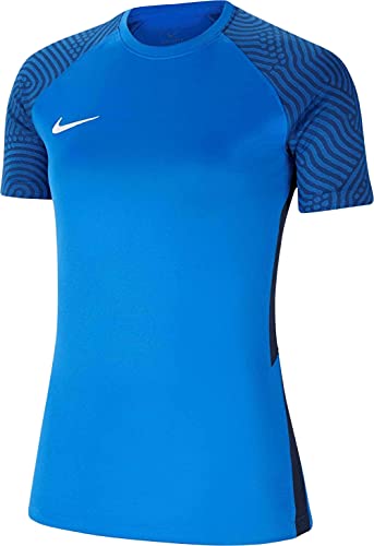 Nike Damska koszulka Strike Ii Jersey Ss Women T-Shirt niebieski Royal Blue/Obsidian/White L