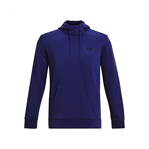 Under Armour Mens Fleece Tops Men's Armour Fleece Hoodie, Sonar Blue, 1373353-468, MD