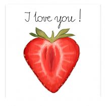 Karnet KW Truskawkowe serce - Henry