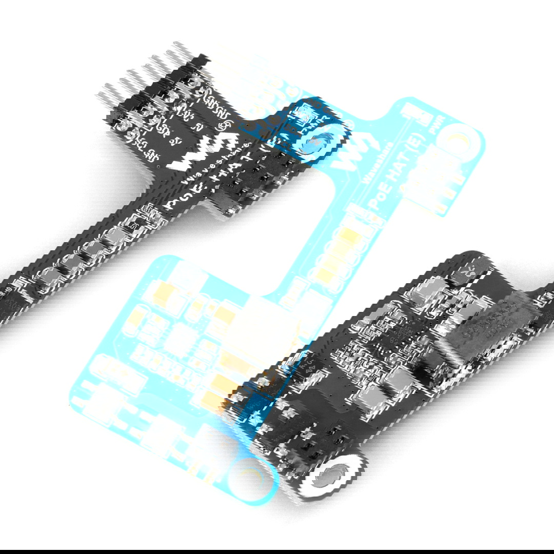 Power over Ethernet HAT (E) - nakładka zasilająca PoE i sieciowa 802.3af - do Raspberry Pi 3B+ / 4B - Waveshare 23285