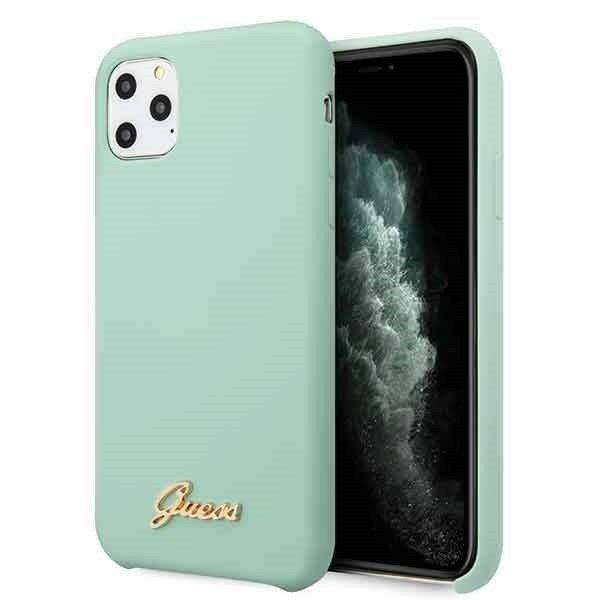 Guess Obudowa dla telefonów komórkowych Silicone Vintage pro iPhone 11 Pro GUHCN58LSLMGG Zielony