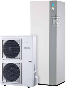 Powietrzna pompa ciepła EXCELIA AI Tri DUO HP 15 kW z podgrzewaczem c.w.u. 190l, z możliwością sterowania przy użyciu aplikacji COZYTOUCH