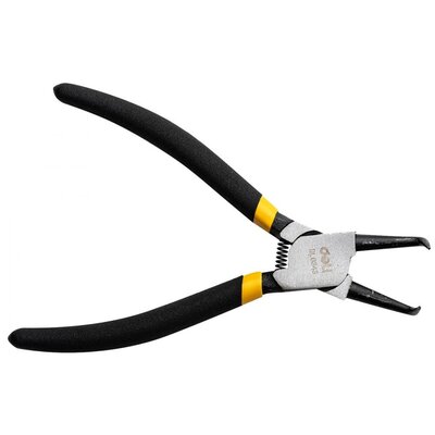 Deli Szczypce Segera wewnętrzne wygięte Deli Tools EDL0343 7" żółte EDL0343