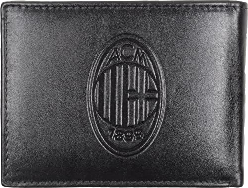 AC Milan 143067, Akcesoria Podróżne-Portfele Unisex-Dorosły, Czarny, Unikalny, Czarny