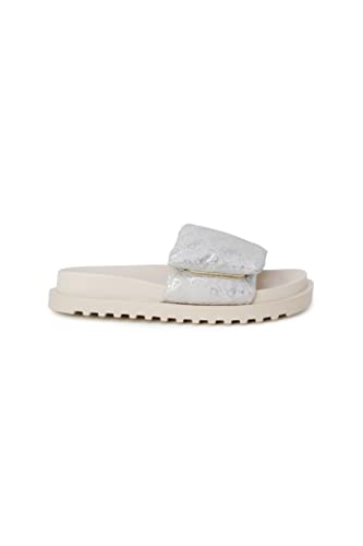 Guess Fabetzy, Sandały damskie, Srebrny beżowy, 36 EU