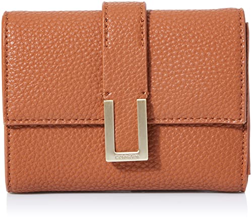 Calvin Klein Damski portfel CK Must Plus Triple fold MD, koniak, jeden rozmiar, Koniak, Rozmiar Uniwersalny