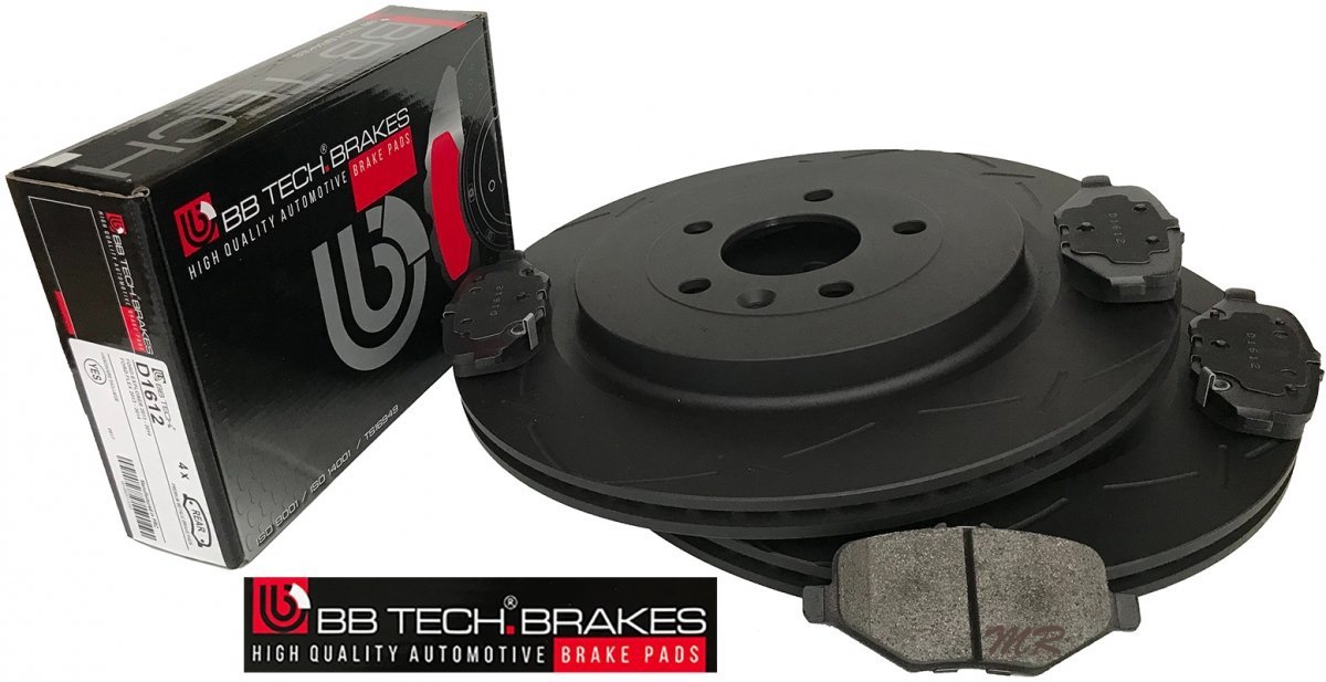 Tylne klocki + NACINANE tarcze hamulcowe 345mm Ford Flex 2012-