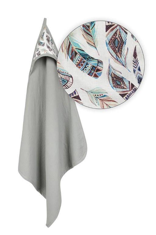 MATEX Okrycie kąpielowe MUSLIN DESIGN 85x85 cm [TB0443_08]