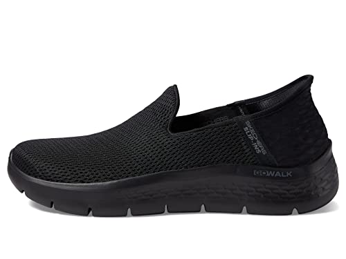 Skechers Damskie kapcie Go Walk Flex, czarne tekstylne/wykończenia, 3,5 UK, Czarne wykończenie tekstylne, 36.5 EU