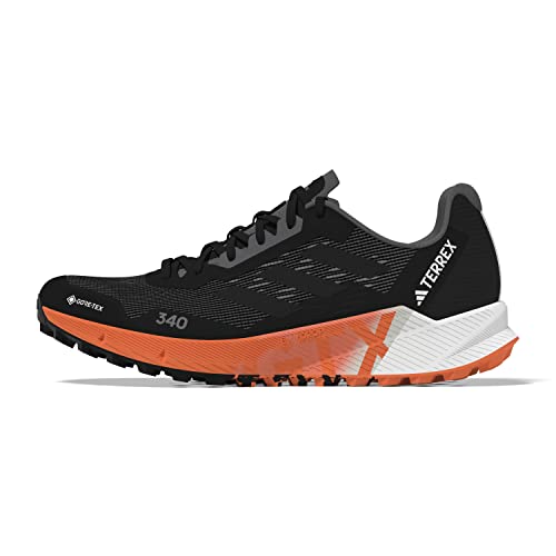 adidas Terrex Agravic Flow 2 GTX, Sneaker Męski, Core Black/Core Black/Impact Orange, 44 2/3 EU, Core Black Core Black Impact Orange, 44.5 EU