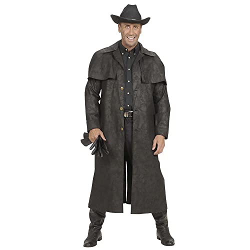 XL Czarny Duster Płaszcze Kostium Bardzo Duży dla Wild West Cowboy Fancy Dress