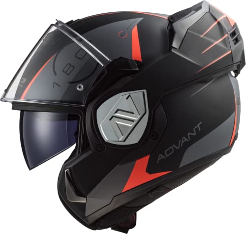 LS2, modulowy kask motocyklowy ADVANT Codex mat black titanium, S