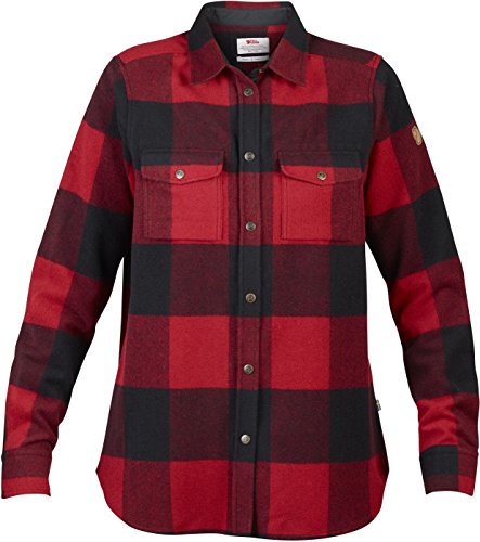 Fjällräven Damska koszulka Canada W Long Sleeved T-shirt czerwony czerwony XXS